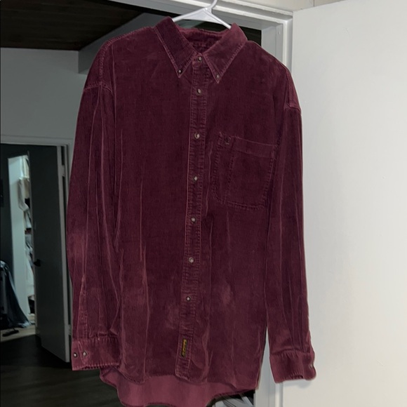 TIMBERLAND CORDUROY LONG SLEEVE BUTTON DOWN - SIZE LARGE - Picture 1 of 6